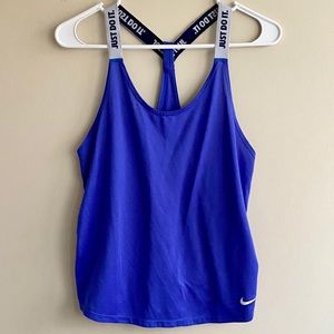 Dri-Fit Workout Tank Top, Royal Blue, Size Small